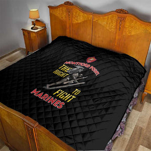 African American Heroes Quilt Montford Point Marines - Black - African Pride