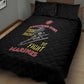 African American Heroes Quilt Bed Set Montford Point Marines - Black - African Pride