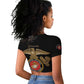 African American Heroes Raglan Cropped T shirt Montford Point Marines - Black - African Pride