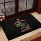 African American Heroes Rubber Doormat Montford Point Marines - Black - African Pride