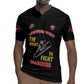 African American Heroes Rugby Jersey Montford Point Marines - Black - African Pride
