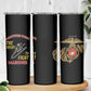 African American Heroes Skinny Tumbler Montford Point Marines - Black - African Pride