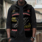 Montford Point Marines Sleeveless Puffer Jacket The Right To Fight - Black