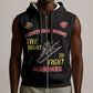 African American Heroes Sleeveless Zip Hoodie Montford Point Marines - Black - African Pride