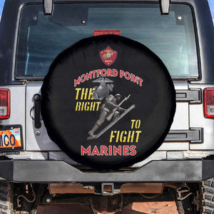 African American Heroes Spare Tire Cover Montford Point Marines - Black - African Pride