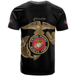 African American Heroes T shirt Montford Point Marines - Black - African Pride