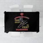 African American Heroes Tablecloth Montford Point Marines - Black - African Pride