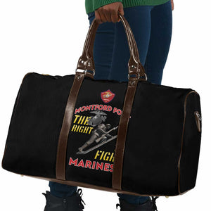 Montford Point Marines Travel Bag The Right To Fight - Black