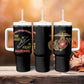 African American Heroes Tumbler With Handle Montford Point Marines - Black - African Pride