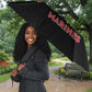 Montford Point Marines Umbrella The Right To Fight - Black