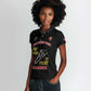 African American Heroes Women Polo Shirt Montford Point Marines - Black - African Pride