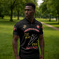 Montford Point Marines Zipper Polo Shirt The Right To Fight - Black