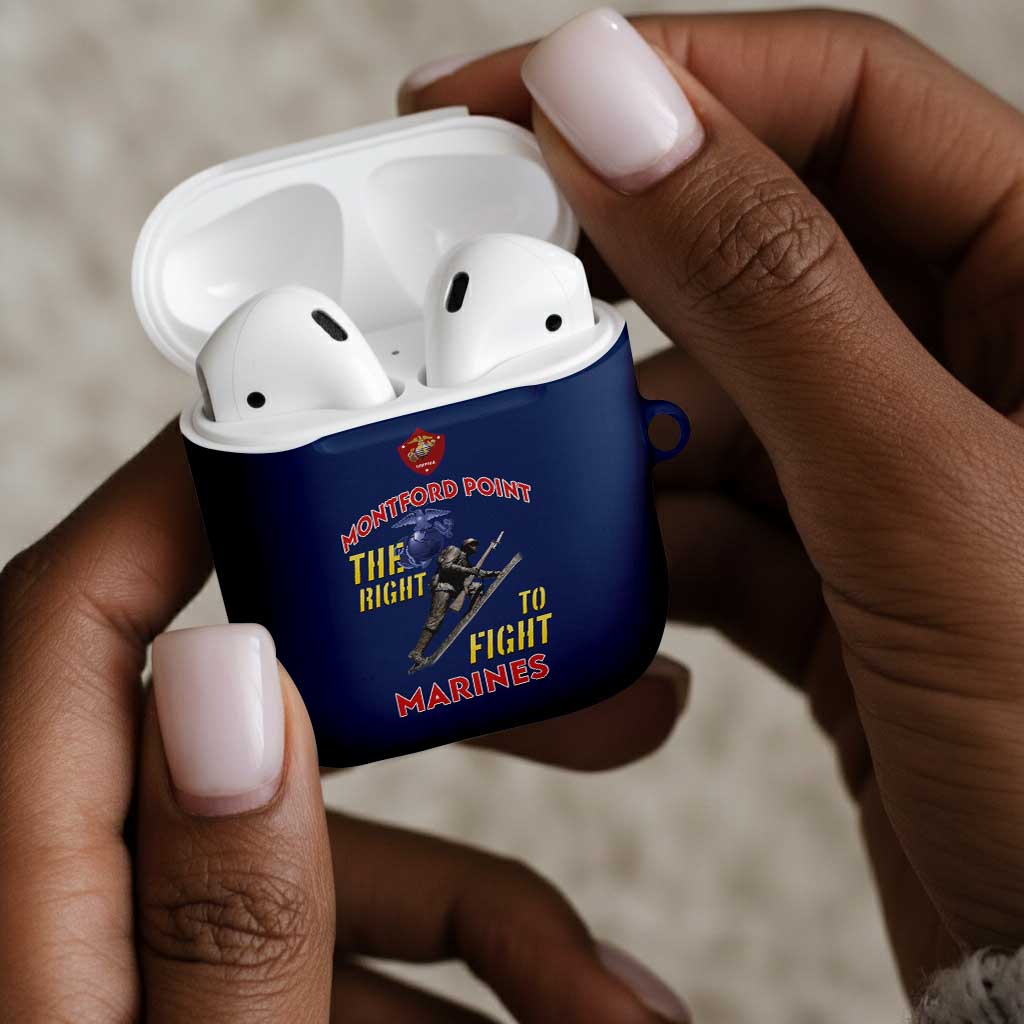 Montford Point Marines AirPods Case The Right To Fight - Blue