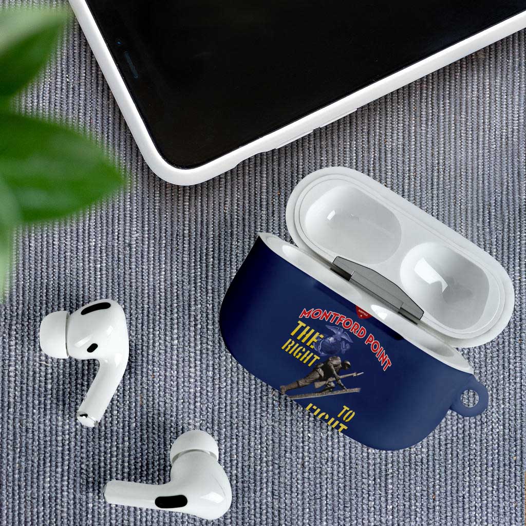 Montford Point Marines AirPods Case The Right To Fight - Blue