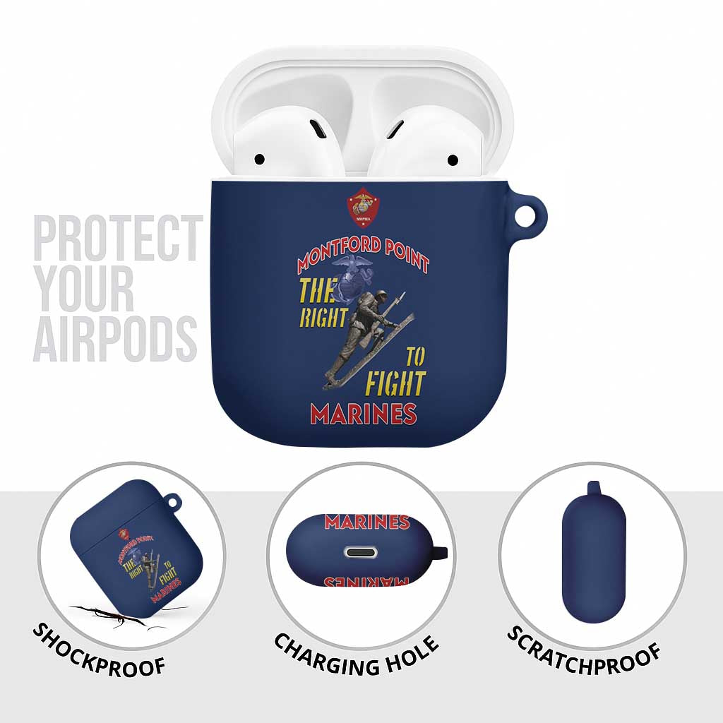 Montford Point Marines AirPods Case The Right To Fight - Blue