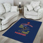 African American Heroes Area Rug Montford Point Marines - Blue - African Pride