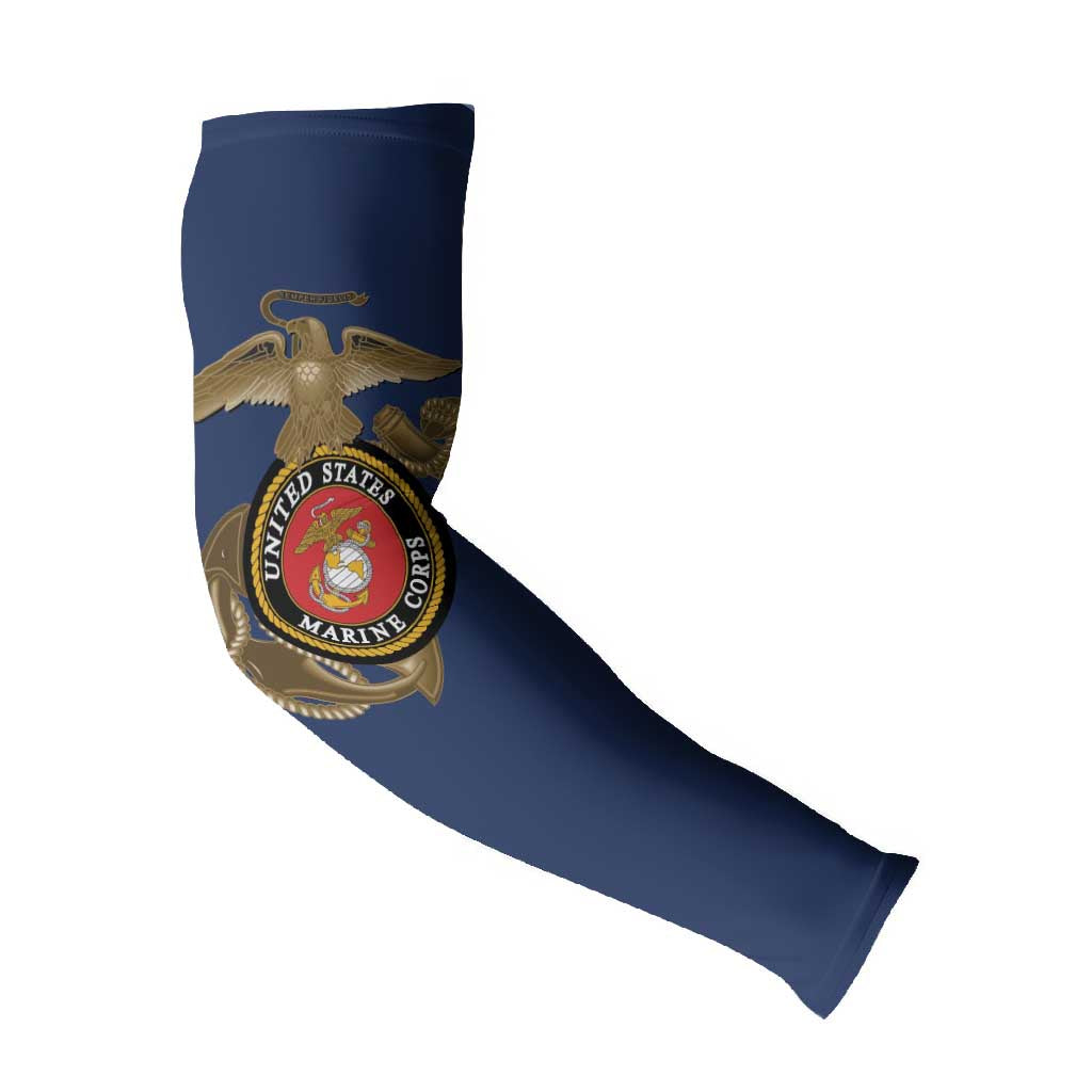 Montford Point Marines Arm Sleeves The Right To Fight - Blue