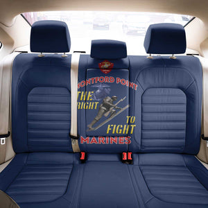 African American Heroes Back Car Seat Cover Montford Point Marines - Blue - African Pride