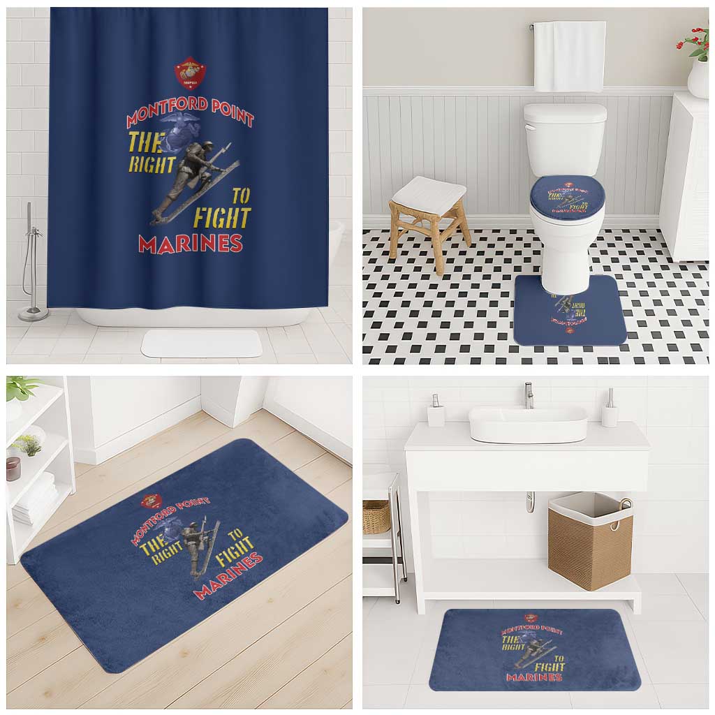Montford Point Marines Bathroom Set The Right To Fight - Blue