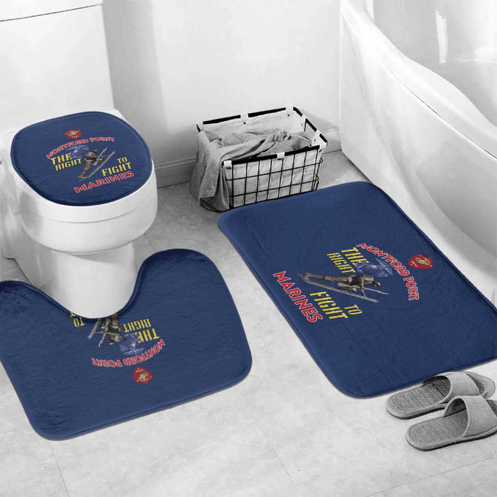 Montford Point Marines Bathroom Set The Right To Fight - Blue