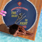 African American Heroes Beach Blanket Montford Point Marines - Blue - African Pride