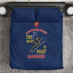 African American Heroes Bedding Set Montford Point Marines - Blue - African Pride