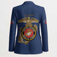 Montford Point Marines Blazer The Right To Fight - Blue