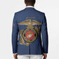 Montford Point Marines Blazer The Right To Fight - Blue