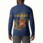 Montford Point Marines Button Sweatshirt The Right To Fight - Blue