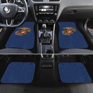 African American Heroes Car Mats Montford Point Marines - Blue - African Pride