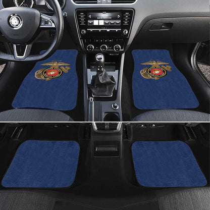 African American Heroes Car Mats Montford Point Marines - Blue - African Pride