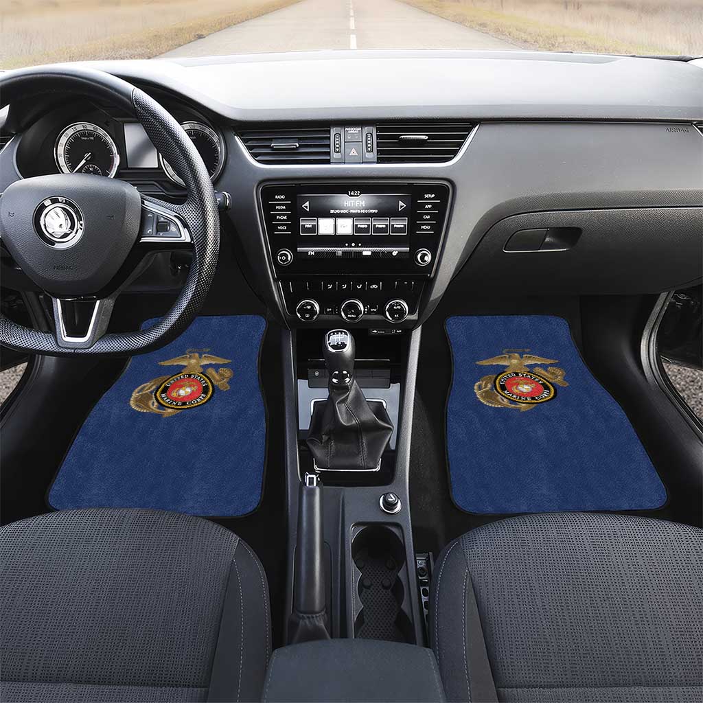 African American Heroes Car Mats Montford Point Marines - Blue - African Pride
