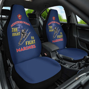 African American Heroes Car Seat Cover Montford Point Marines - Blue - African Pride