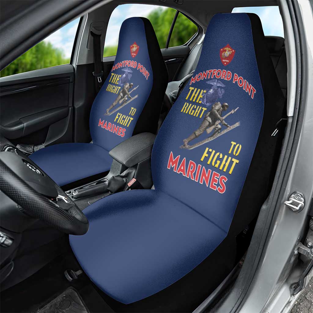 African American Heroes Car Seat Cover Montford Point Marines - Blue - African Pride