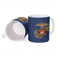 Montford Point Marines Ceramic Mug The Right To Fight - Blue