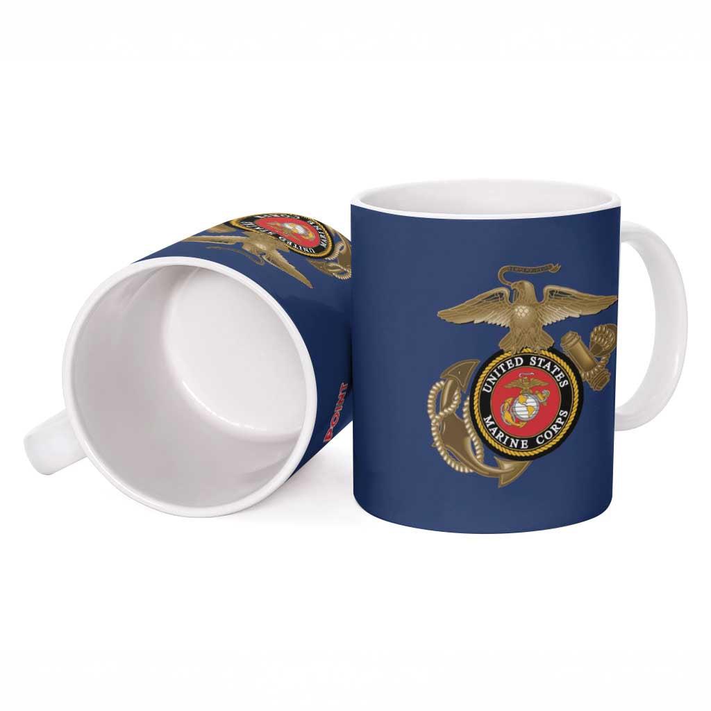 Montford Point Marines Ceramic Mug The Right To Fight - Blue