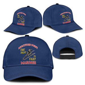 Montford Point Marines Classic Cap The Right To Fight - Blue - African Pride