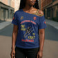 Montford Point Marines Cross Shoulder Shirt The Right To Fight - Blue