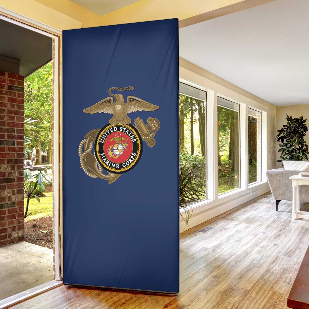 Montford Point Marines Door Cover The Right To Fight - Blue