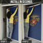 Montford Point Marines Door Cover The Right To Fight - Blue