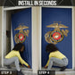 Montford Point Marines Door Cover The Right To Fight - Blue
