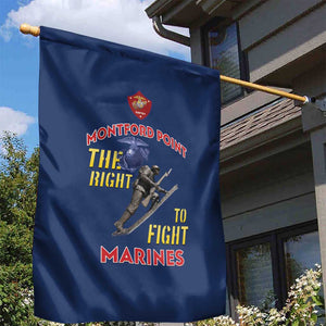 African American Heroes Garden Flag Montford Point Marines - Blue - African Pride