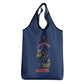 African American Heroes Grocery Bag Montford Point Marines - Blue - African Pride