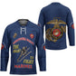 Montford Point Marines Hockey Jersey The Right To Fight - Blue