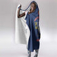 African American Heroes Hooded Blanket Montford Point Marines - Blue - African Pride