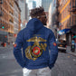 African American Heroes Hoodie Montford Point Marines - Blue - African Pride