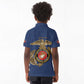 African American Heroes Kid Polo Shirt Montford Point Marines - Blue - African Pride