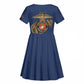 African American Heroes Kid Short Sleeve Dress Montford Point Marines - Blue - African Pride