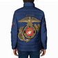 Montford Point Marines Padded Jacket The Right To Fight - Blue