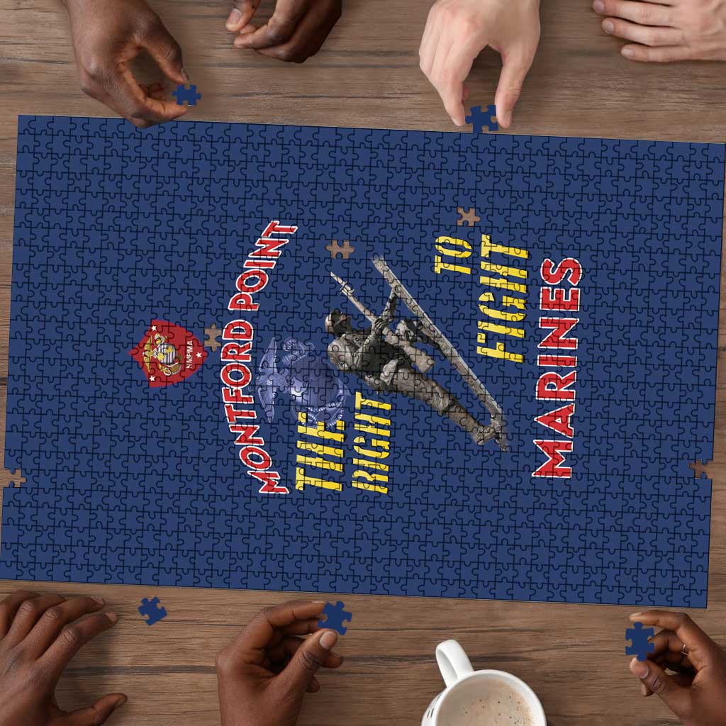 Montford Point Marines Puzzle The Right To Fight - Blue